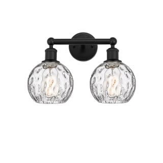 A thumbnail of the Innovations Lighting 616-2W-11-15 Athens Vanity Matte Black / Clear Water Glass