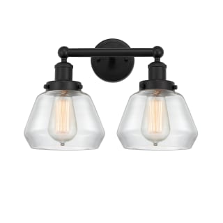 A thumbnail of the Innovations Lighting 616-2W-10-16 Fulton Vanity Matte Black / Clear