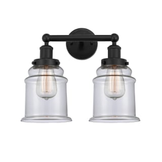 A thumbnail of the Innovations Lighting 616-2W-13-15 Canton Vanity Matte Black / Clear