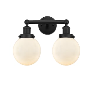 A thumbnail of the Innovations Lighting 616-2W-10-16 Beacon Vanity Matte Black / Matte White