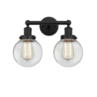 A thumbnail of the Innovations Lighting 616-2W-10-16 Beacon Vanity Matte Black / Clear