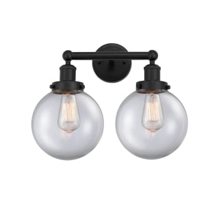 A thumbnail of the Innovations Lighting 616-2W-10-16-L Beacon Vanity Matte Black / Clear