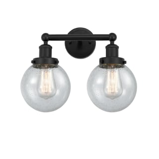 A thumbnail of the Innovations Lighting 616-2W-10-16 Beacon Vanity Matte Black / Seedy