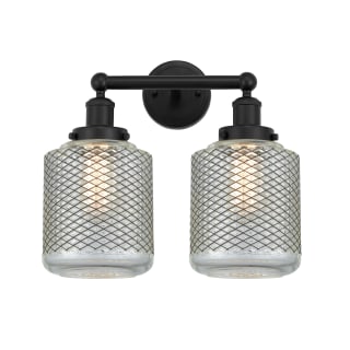 A thumbnail of the Innovations Lighting 616-2W-12-15 Stanton Vanity Matte Black / Clear Crackle