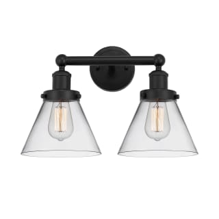 A thumbnail of the Innovations Lighting 616-2W-10-16-L Cone Vanity Matte Black / Clear