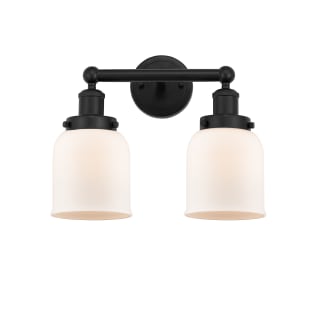 A thumbnail of the Innovations Lighting 616-2W-10-16 Bell Vanity Matte Black / Matte White