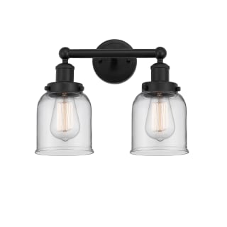 A thumbnail of the Innovations Lighting 616-2W-10-16 Bell Vanity Matte Black / Clear