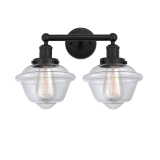 A thumbnail of the Innovations Lighting 616-2W-10-16 Oxford Vanity Matte Black / Clear