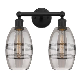 A thumbnail of the Innovations Lighting 616-2W 10 15 Vaz Vanity Matte Black / Light Smoke