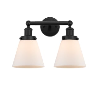 A thumbnail of the Innovations Lighting 616-2W-10-16 Cone Vanity Matte Black / Matte White