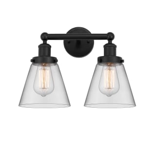 A thumbnail of the Innovations Lighting 616-2W-10-16 Cone Vanity Matte Black / Clear