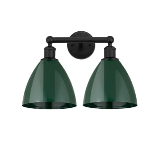 A thumbnail of the Innovations Lighting 616-2W-12-17 Plymouth Vanity Matte Black / Green