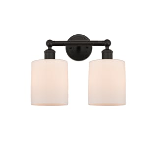 A thumbnail of the Innovations Lighting 616-2W-12-14 Cobbleskill Vanity Oil Rubbed Bronze / Matte White