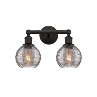 A thumbnail of the Innovations Lighting 616-2W 10 15 Athens Deco Swirl Vanity Oil Rubbed Bronze / Light Smoke Deco Swirl