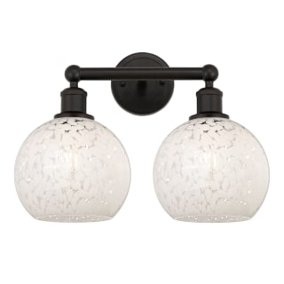 A thumbnail of the Innovations Lighting 616-2W 12 17 White Mouchette Vanity Oil Rubbed Bronze