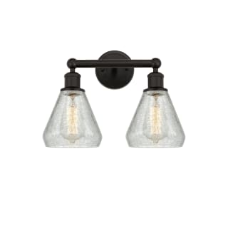 A thumbnail of the Innovations Lighting 616-2W-13-15 Conesus Vanity Oil Rubbed Bronze / Clear Crackle