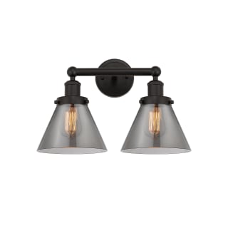 A thumbnail of the Innovations Lighting 616-2W-10-16-L Cone Vanity Oil Rubbed Bronze / Plated Smoke