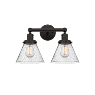 A thumbnail of the Innovations Lighting 616-2W-10-16-L Cone Vanity Oil Rubbed Bronze / Seedy