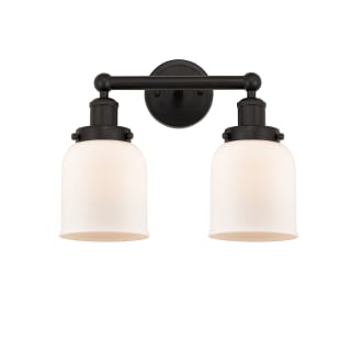 A thumbnail of the Innovations Lighting 616-2W-10-16 Bell Vanity Oil Rubbed Bronze / Matte White