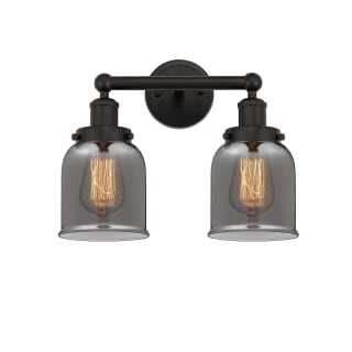 A thumbnail of the Innovations Lighting 616-2W-10-16 Bell Vanity Oil Rubbed Bronze / Plated Smoke