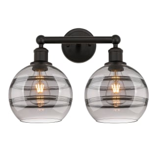 A thumbnail of the Innovations Lighting 616-2W 12 17 Rochester Vanity Oil Rubbed Bronze / Light Smoke