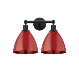 A thumbnail of the Innovations Lighting 616-2W-12-17 Plymouth Vanity Oil Rubbed Bronze / Red