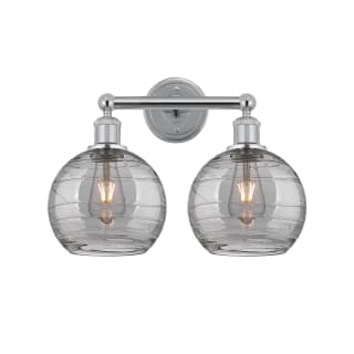 A thumbnail of the Innovations Lighting 616-2W 12 17 Athens Deco Swirl Vanity Polished Chrome / Light Smoke Deco Swirl