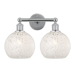 A thumbnail of the Innovations Lighting 616-2W 12 17 White Mouchette Vanity Polished Chrome