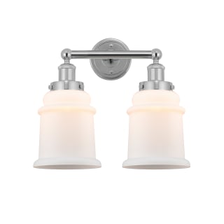 A thumbnail of the Innovations Lighting 616-2W-13-15 Canton Vanity Polished Chrome / Matte White