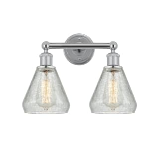 A thumbnail of the Innovations Lighting 616-2W-13-15 Conesus Vanity Polished Chrome / Clear Crackle