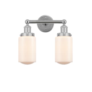 A thumbnail of the Innovations Lighting 616-2W-10-16 Dover Vanity Polished Chrome / Matte White