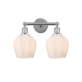 A thumbnail of the Innovations Lighting 616-2W-11-15 Norfolk Vanity Polished Chrome / Matte White