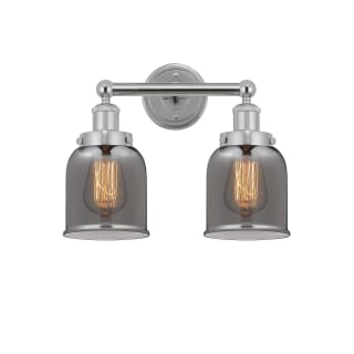 A thumbnail of the Innovations Lighting 616-2W-10-16 Bell Vanity Polished Chrome / Plated Smoke