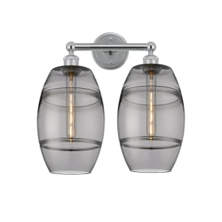 A thumbnail of the Innovations Lighting 616-2W 12 17 Vaz Vanity Polished Chrome / Light Smoke