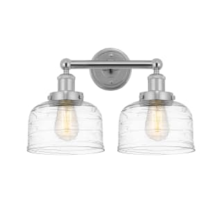 A thumbnail of the Innovations Lighting 616-2W-10-16-L Bell Vanity Polished Chrome / Clear Deco Swirl