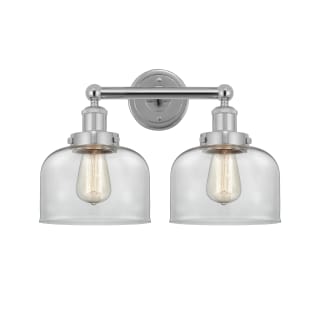 A thumbnail of the Innovations Lighting 616-2W-10-16-L Bell Vanity Polished Chrome / Clear