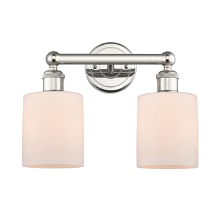 A thumbnail of the Innovations Lighting 616-2W-12-14 Cobbleskill Vanity Polished Nickel / Matte White