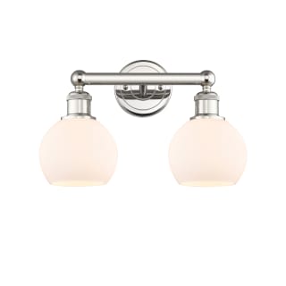 A thumbnail of the Innovations Lighting 616-2W-11-15 Athens Vanity Polished Nickel / Matte White