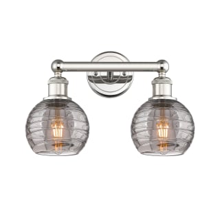 A thumbnail of the Innovations Lighting 616-2W 10 15 Athens Deco Swirl Vanity Polished Nickel / Light Smoke Deco Swirl