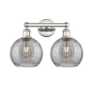 A thumbnail of the Innovations Lighting 616-2W 12 17 Athens Deco Swirl Vanity Polished Nickel / Light Smoke Deco Swirl