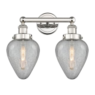 A thumbnail of the Innovations Lighting 616-2W-12-15 Geneseo Vanity Polished Nickel / Clear Crackle