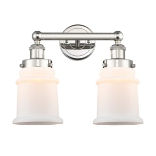 A thumbnail of the Innovations Lighting 616-2W-13-15 Canton Vanity Polished Nickel / Matte White