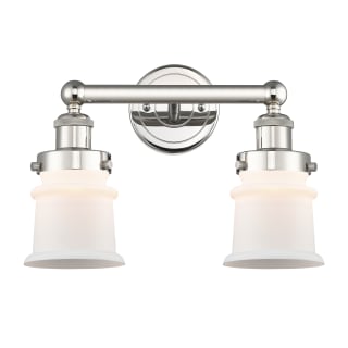 A thumbnail of the Innovations Lighting 616-2W-11-14 Canton Vanity Polished Nickel / Matte White