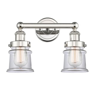 A thumbnail of the Innovations Lighting 616-2W-11-14 Canton Vanity Polished Nickel / Clear