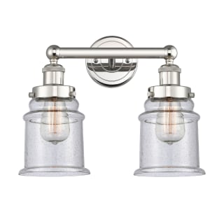 A thumbnail of the Innovations Lighting 616-2W-13-15 Canton Vanity Polished Nickel / Seedy