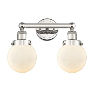 A thumbnail of the Innovations Lighting 616-2W-10-16 Beacon Vanity Polished Nickel / Matte White