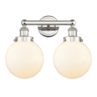 A thumbnail of the Innovations Lighting 616-2W-10-16-L Beacon Vanity Polished Nickel / Matte White