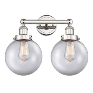 A thumbnail of the Innovations Lighting 616-2W-10-16-L Beacon Vanity Polished Nickel / Clear