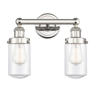 A thumbnail of the Innovations Lighting 616-2W-10-16 Dover Vanity Polished Nickel / Clear