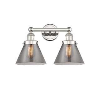 A thumbnail of the Innovations Lighting 616-2W-10-16-L Cone Vanity Polished Nickel / Plated Smoke